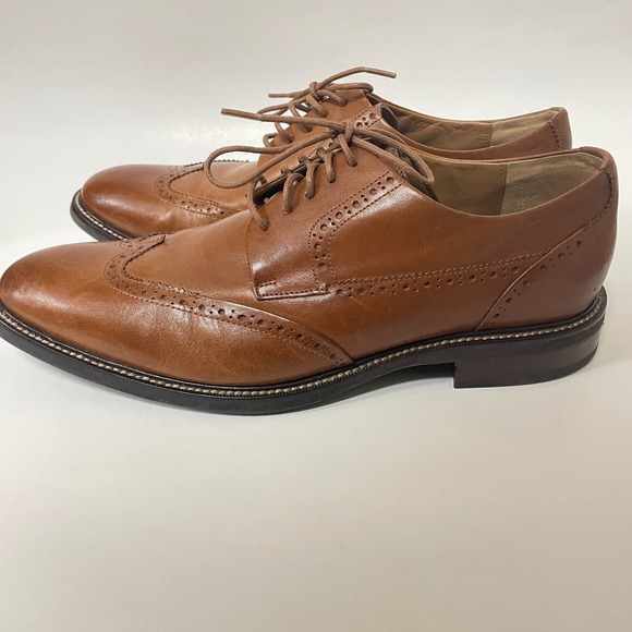 Cole Haan Men\'s Warren Wing Tip Oxford Style C20322 British Tan Size 9.5 main image 9